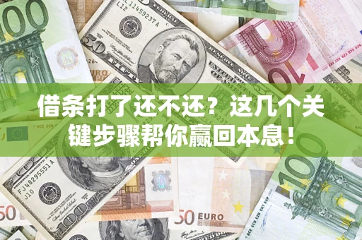 北京借条打了还不还？这几个关键步骤帮你赢回本息！