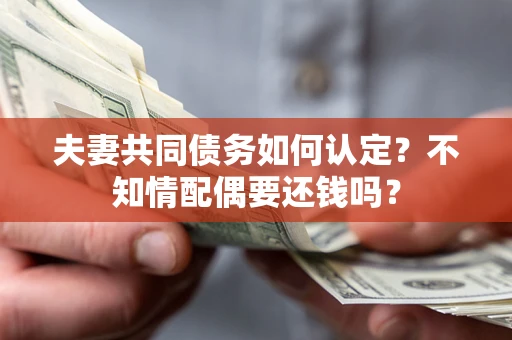 北京夫妻共同债务如何认定？不知情配偶要还钱吗？