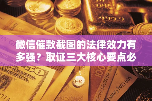 北京微信催款截图的法律效力有多强？取证三大核心要点必须知道！