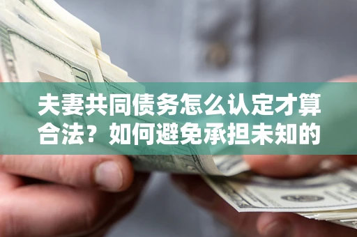 北京夫妻共同债务怎么认定才算合法？如何避免承担未知的债务风险？